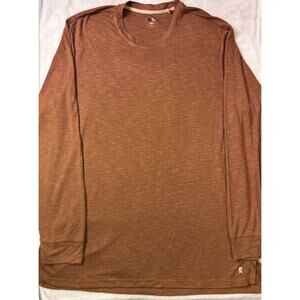 Right of Way Men’s 2XL Brown Mustard LS Shirt NWOTs